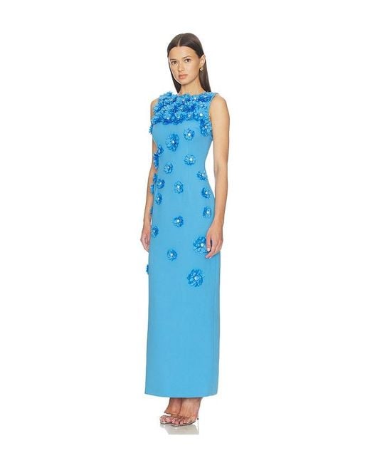 Elliatt Blue Dali Floral Gown