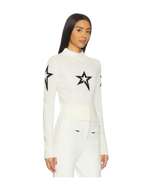 Perfect Moment White Cable Sweater