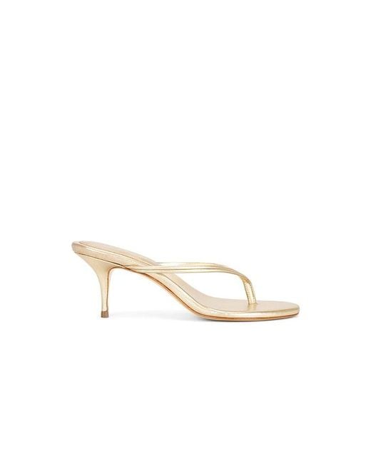 Black Suede Studio White Marci 65 Mule
