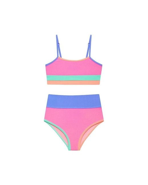 Beach Riot White Little Eva And Emmie Swim Set