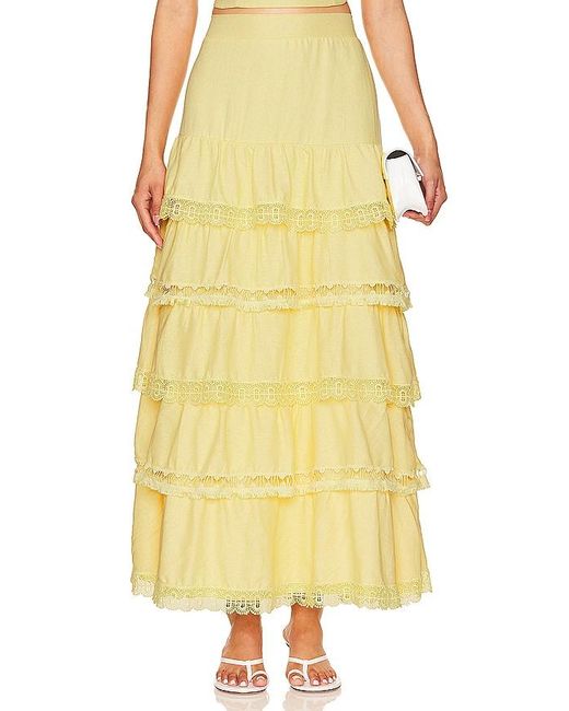 Peixoto Yellow Adina Skirt