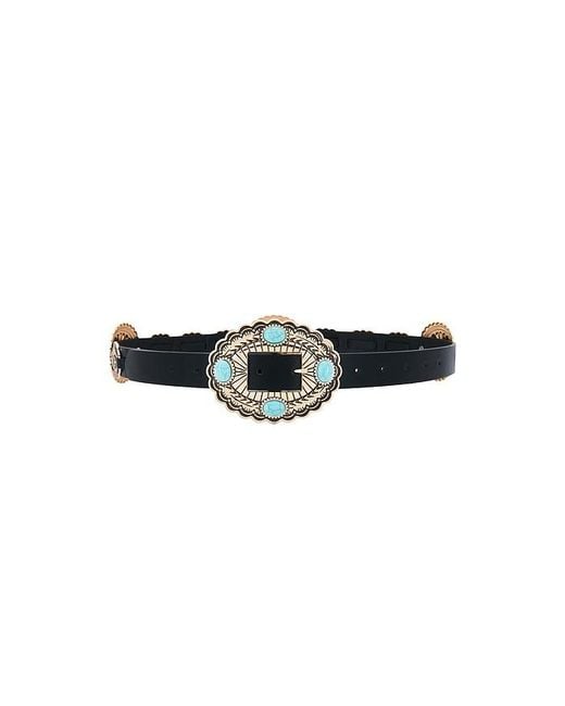 Lovers + Friends Black Gypsy Buckle Belt