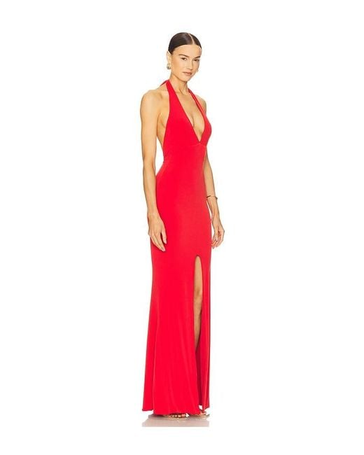 Nookie Red Illegal Halter Gown