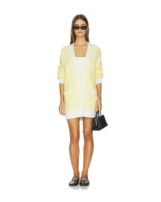 Lacoste White Jacquard Graphique Cardigan