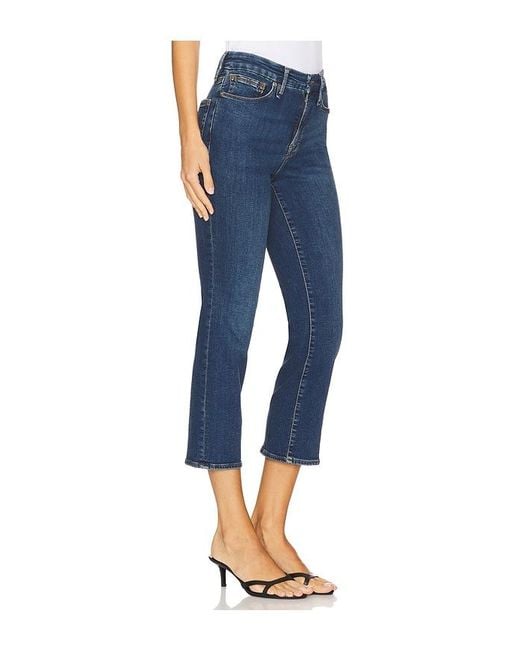 GOOD AMERICAN Blue Good Petite Straight Jeans