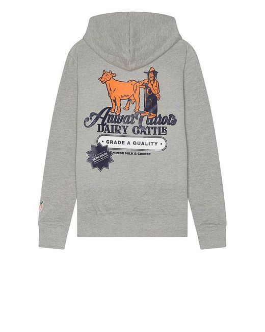 Carrots Gray Dairy Hoodie for men