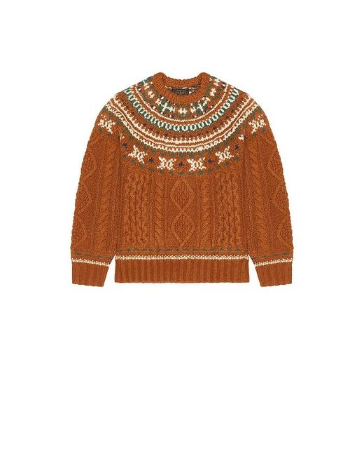 Jersey En Color Marrón Talla (También En S, M) Beams Plus de hombre de color Orange