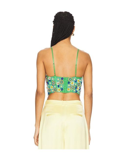 La Fuori Green Mossy Meadow Bustier