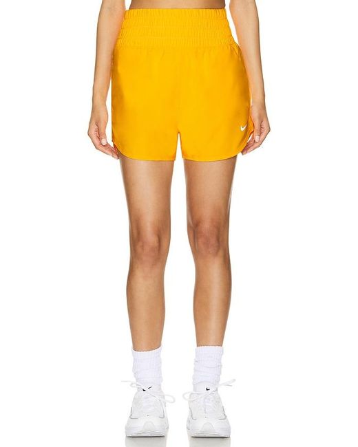 Nike Yellow One Dri-fit Ultra High Waisted Short