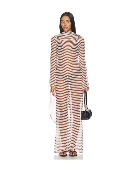 Cult Gaia Natural Lakelyn Cover Up