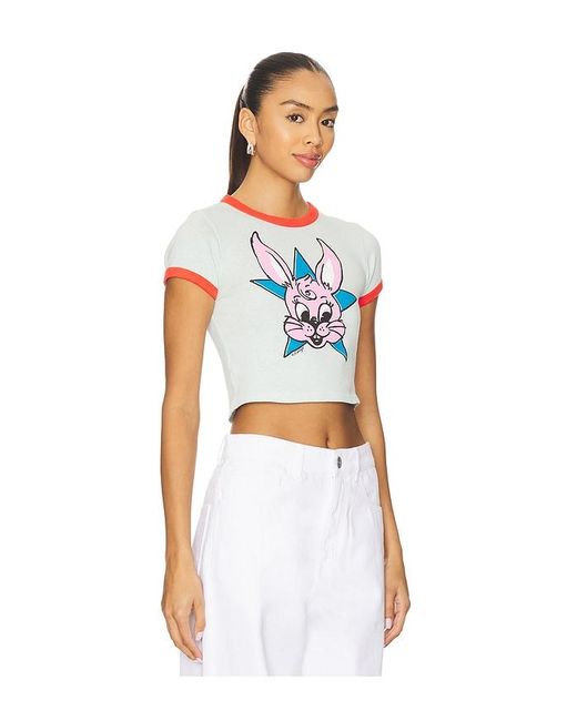 KENZO Multicolor Gots Lucky Me Cartoon Cropped Ringer T-Shirt