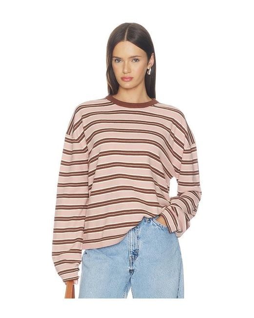 Lovers + Friends Multicolor Amalia Crew Neck Sweater