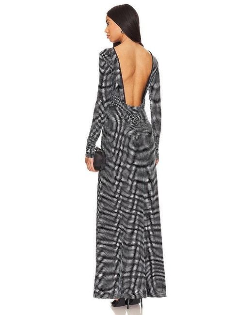 WeWoreWhat Gray Backless Gown