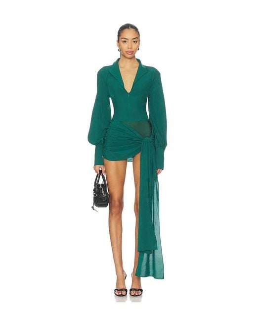 green homecoming dress long Olive Green V-Neck Sequin Homecoming Dress with Open Crisscross Back –  H1136 – Viniodress main image 1