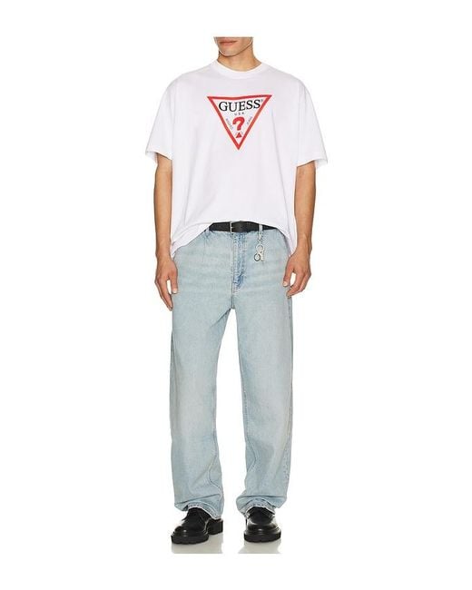 Guess White G20 Super Baggy Jeans for men