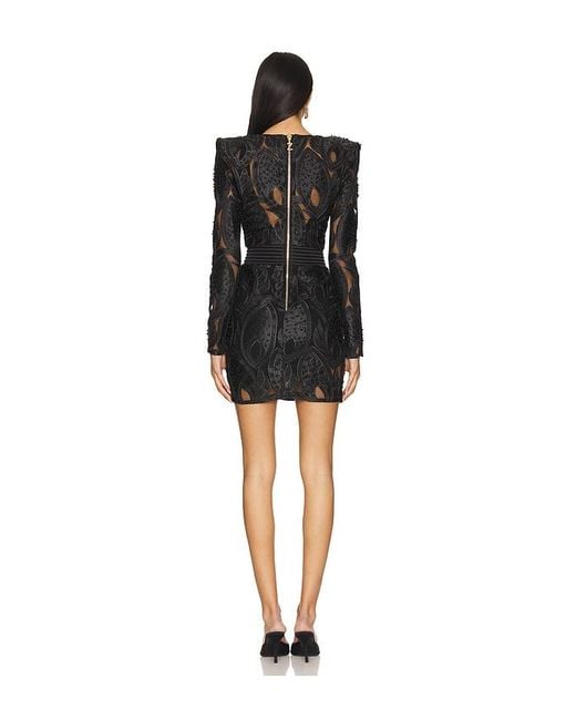 Zhivago Black Belle Fleur Mini Dress