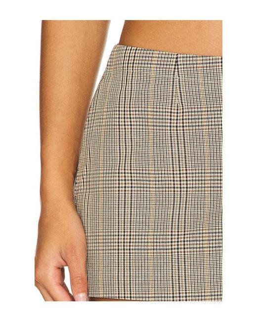Miaou Multicolor Twill Micro Mini Skirt