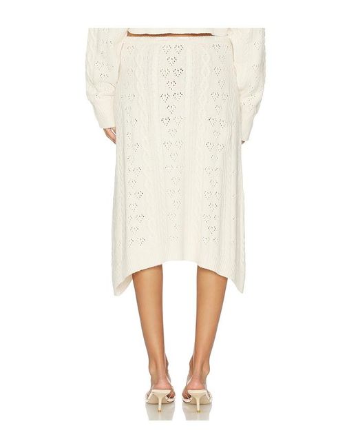 GUIZIO Natural Noah Cable Skirt