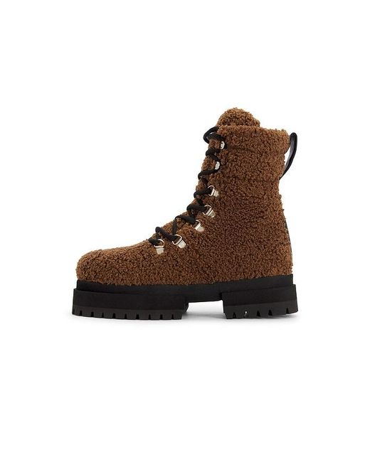 MARIA LUCA Brown Acacia Teddy Hiking Boot