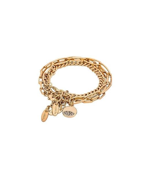 Ettika White Chain Bracelet Set