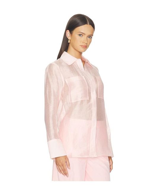 ALIGNE Pink Cher Sheer Shirt