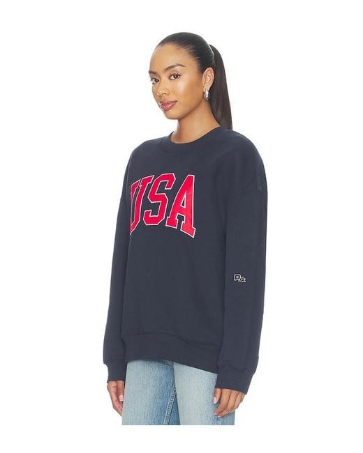 Hype and Vice Blue Offside Crewneck Sweatshirt