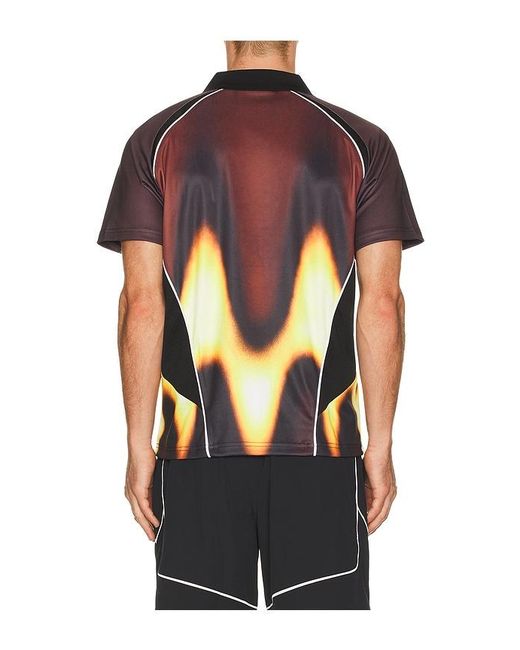 Obey Black Blurred Soccer Jersey for men