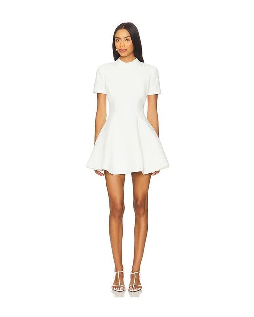 Bardot White Zephyra Collar Mini Dress