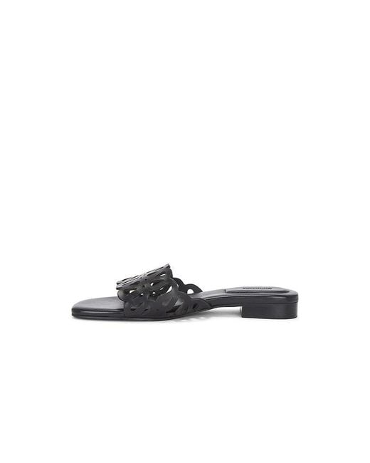 Jonathan Simkhai White Mccall Laser Cut Leather Flat Slide