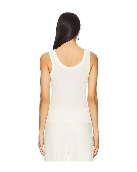 Enza Costa Multicolor Puckered Tank Top