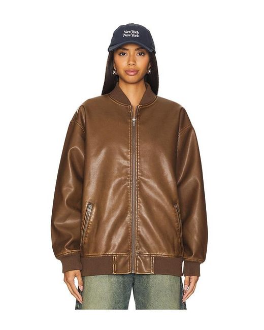 BLOUSON ARIEL en Brown superdown