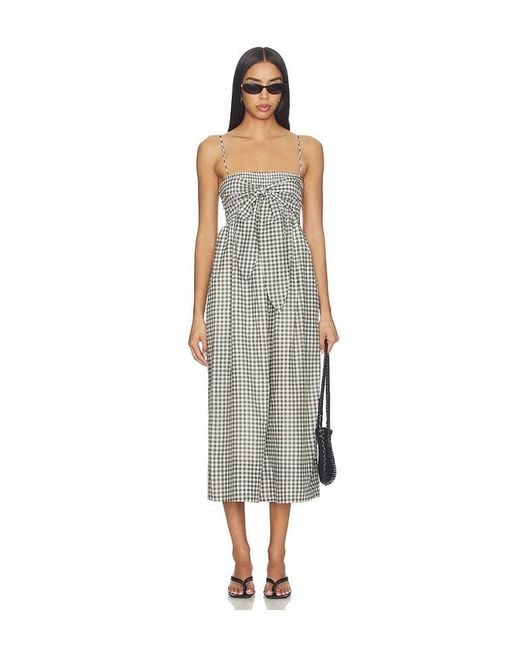Vince White Tie Smocked Cami Dress