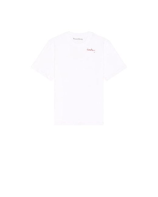 House Of Sunny White Sunny Side Up Tee for men