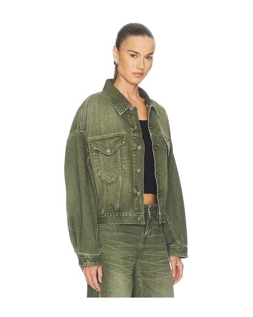Ksubi Green Relaxed Trucker Jacket