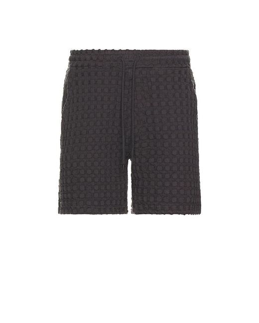 Oas Gray Porto Waffle Shorts for men