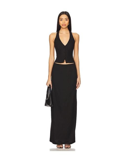 ALL THE WAYS Black Zephyra Skirt Set