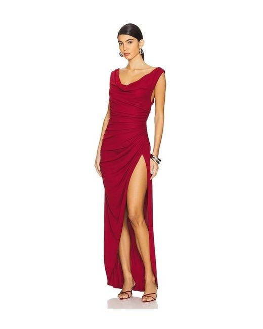Maxivestido Kora En Color Burgundy Talla (También En Xs, S) Nbd de color Red