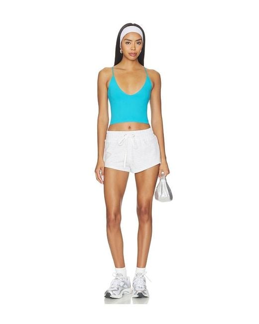 Free People Blue Round Two Skinny Strap Tank