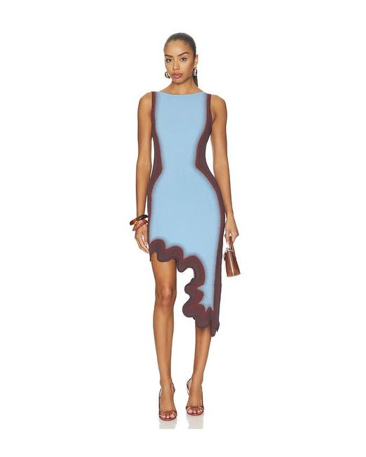 Ph5 Blue Aster Reversible Wavy Dress