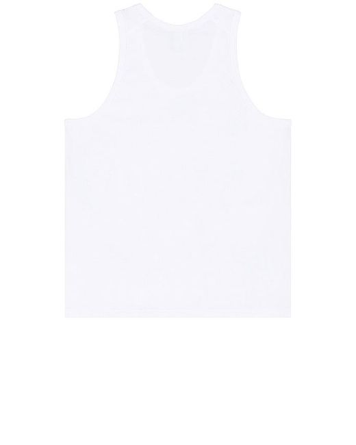 Reigning Champ White Lightweight Jersey Tank Top for men