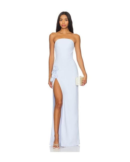 Amanda Uprichard White X Revolve Wolfe Gown