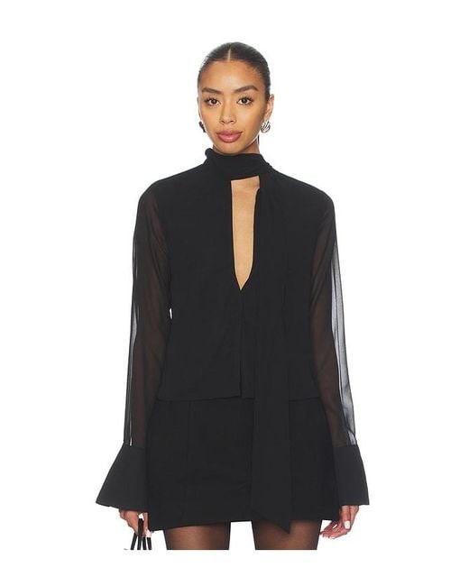 ALL THE WAYS Black Pennie Top