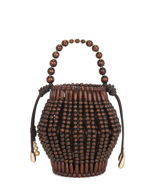 Cult Gaia Black Lanterna Top Handle Bag