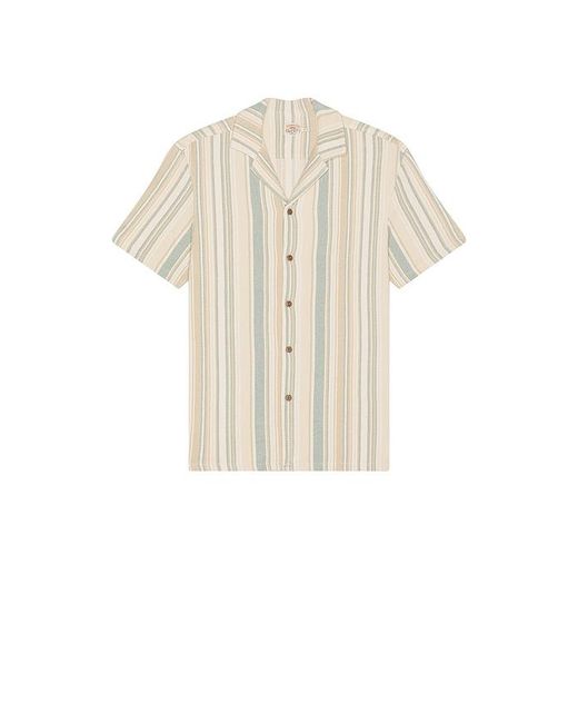 Faherty Brand Natural Short Sleeve Oasis Camp Shirt for men