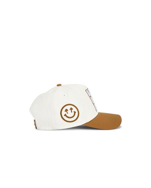 Happy Caps White Stacked Bubble Logo Two Tone 5 Panel Hat