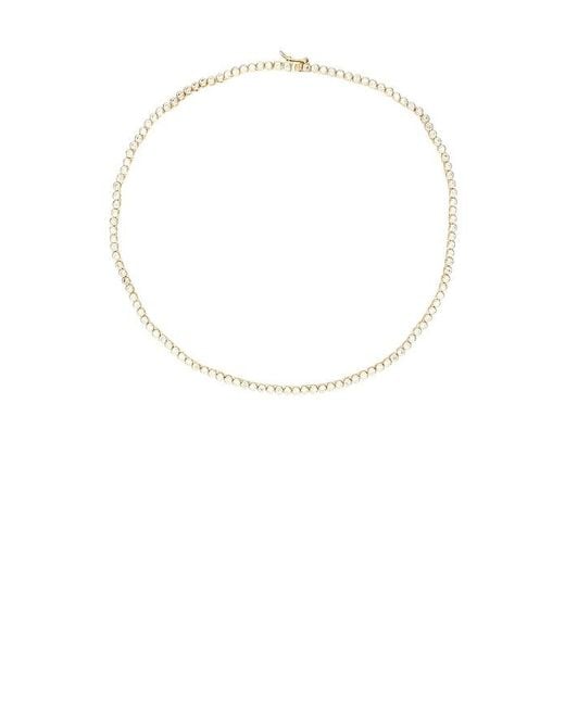 Shashi Metallic Bezel Tennis Necklace