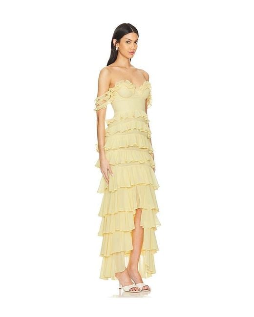 MAJORELLE Metallic Avalee Gown