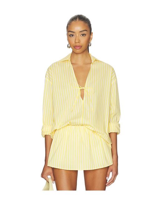 Solid & Striped Yellow The Livia Tunic