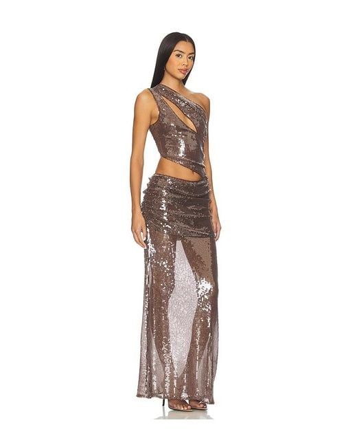 superdown Brown Abrielle Maxi Dress