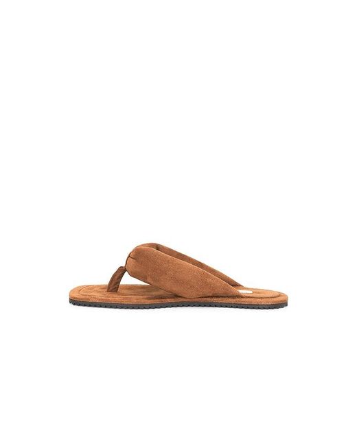 The Attico Brown Indie Flat Thong Sandal